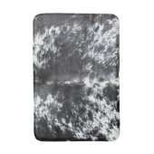 Schwarzer Western Kuhleimdruck Badematte (Vorderseite Vertikal)