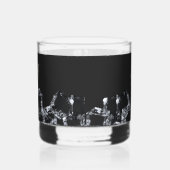 Schwarzer Whiskey-Glas Monogramm Sparkling Ice Cub Whiskyglas (Links)