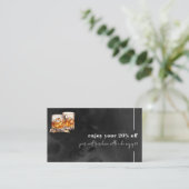 Schwarzer Whisky Rabattkarte (Stehend Vorderseite)