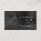 Schwarzer Whisky Treuekarte (Rückseite)