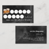 Schwarzer Whisky Treuekarte (Vorne/Hinten)