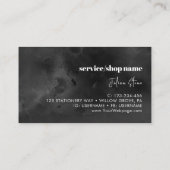 Schwarzer Whisky Visitenkarte (Rückseite)