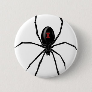 Schwarzer WIdow-Spider Button