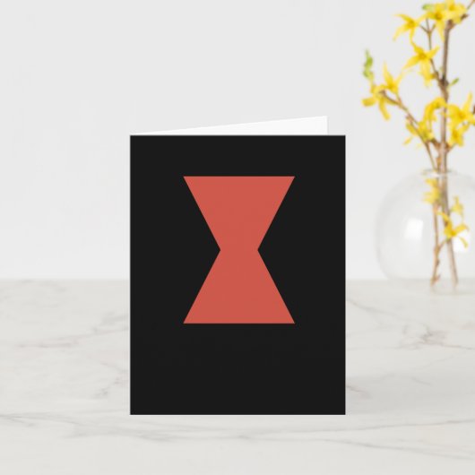 Schwarzer Widow Spider Sticker Karte (Gelbe Blume)