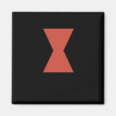 Schwarzer Widow Spider Sticker Magnet (Vorne)