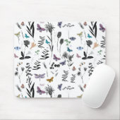 Schwarzer Wiesengarten Mousepad (Mit Mouse)