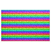Schwarzer Winkel Musiknote Muster Regenbogen Gradi Stoff (Fat Quarter (45,7 x 55,9 cm))