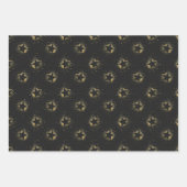 Schwarzer Winter Geschenkpapier Set (Vorderseite 3)