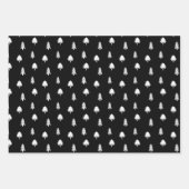 Schwarzer Winter Geschenkpapier Set (Vorderseite 2)