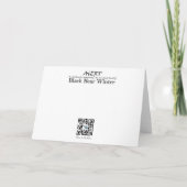 SCHWARZER WINTER - SCHÖNER SCHNEE FEIERTAGSKARTE (Rückseite)