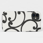 Schwarzer wirbelnder iPhone 5 Kasten Case-Mate iPhone Hülle (Rückseite (Horizontal))