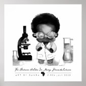 Schwarzer Wissenschaftler Poster (Vorne)