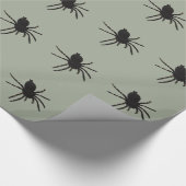 Schwarzer Wittelspinne Geschenkpapier (Ecke)