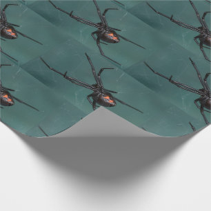 Schwarzer Wittelspinne Geschenkpapier