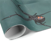 Schwarzer Wittelspinne Geschenkpapier (Rolleneckpunkt)