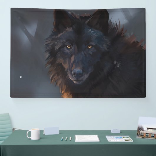 Schwarzer Wolf Banner (Messe)