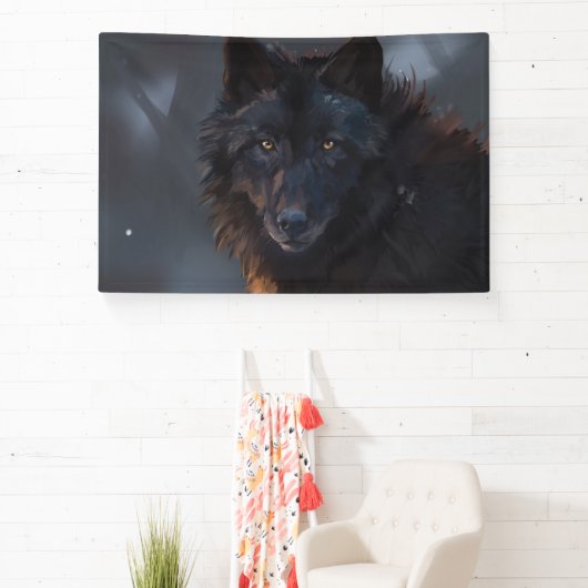 Schwarzer Wolf Banner (InSitu)
