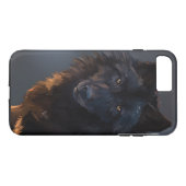 Schwarzer Wolf Case-Mate iPhone Hülle (Rückseite (Horizontal))