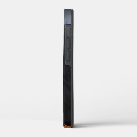 Schwarzer Wolf Case-Mate iPhone Hülle (Rückseite / Links)