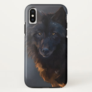 Schwarzer Wolf Case-Mate iPhone Hülle