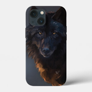Schwarzer Wolf Case-Mate iPhone Hülle
