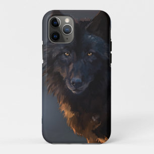 Schwarzer Wolf Case-Mate iPhone Hülle
