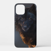 Schwarzer Wolf Case-Mate iPhone Hülle (Rückseite)