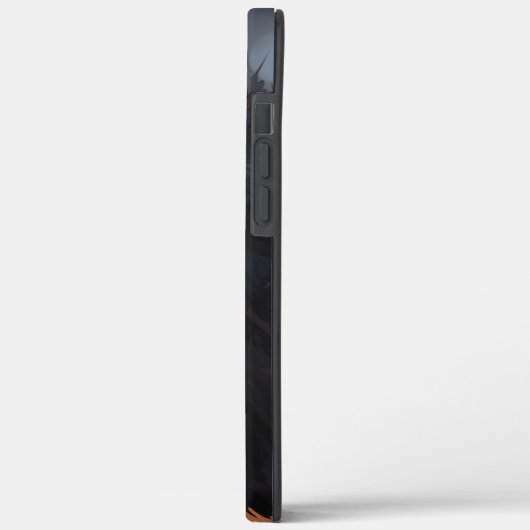 Schwarzer Wolf Case-Mate iPhone Hülle (Rückseite / Links)