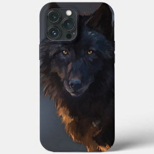Schwarzer Wolf Case-Mate iPhone Hülle