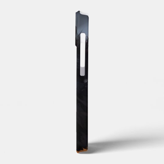 Schwarzer Wolf Case-Mate iPhone Hülle (Rückseite / Links)