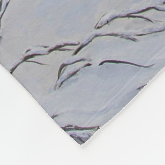 Schwarzer Wolf Fleecedecke (Ecke)