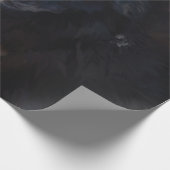 Schwarzer Wolf Geschenkpapier (Ecke)