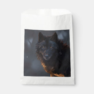 Schwarzer Wolf Geschenktütchen