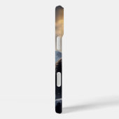 Schwarzer Wolf im Snowy Mountains Case-Mate iPhone Hülle (Rückseite / Rechts)