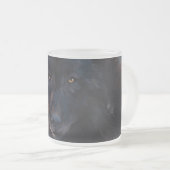 Schwarzer Wolf Mattglastasse (VorderseiteRechts)