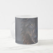 Schwarzer Wolf Mattglastasse (Vorderseite Links)