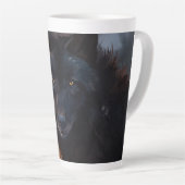 Schwarzer Wolf Milchtasse (Rechte Ecke)