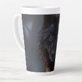 Schwarzer Wolf Milchtasse (Linke Ecke)