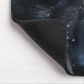"Schwarzer Wolf" Mousepad (Ecke)