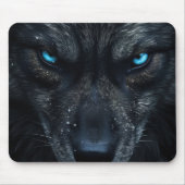 "Schwarzer Wolf" Mousepad (Vorne)