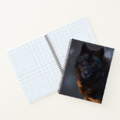 Schwarzer Wolf Notizblock (Innenseite)