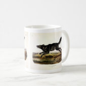 Schwarzer Wolf oder Schwarzer Amerikanischer Wolf Kaffeetasse (VorderseiteRechts)