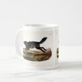 Schwarzer Wolf oder Schwarzer Amerikanischer Wolf Kaffeetasse (Vorderseite Links)
