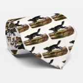 Schwarzer Wolf oder Schwarzer Amerikanischer Wolf  Krawatte (Gerollt)