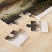 Schwarzer Wolf oder Schwarzer Amerikanischer Wolf Puzzle (Seite)