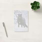 Schwarzer Wolf Post-it Klebezettel (Büro)