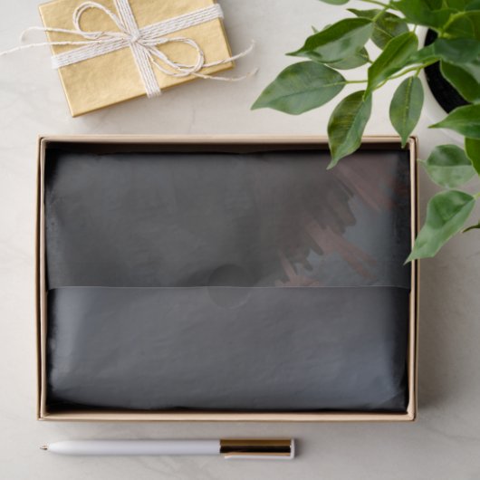 Schwarzer Wolf Seidenpapier (Geschenk)