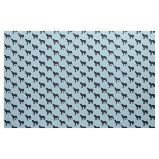 Schwarzer Wolf Stoff (Yard (91,4 cm))