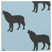 Schwarzer Wolf Stoff (Nahaufnahme)
