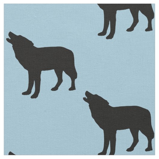 Schwarzer Wolf Stoff (Nahaufnahme)
